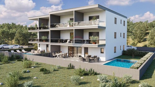 Istra,Novigrad-Dvosoban stan na prvom katu