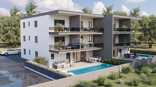 Istra,Novigrad-Stan u prizemlju s bazenom