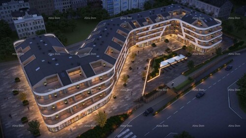 Stan Poreč, stambeno poslovni objekt sa apartmanima i podzemnim garažama.S74