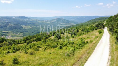 ISTRA, MOTOVUN kompleks zemljište s predivnim panoramskim po