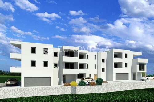 Pula, Valdebek - trosobni stan u novogradnji, 1.kat, NKP 52.70 m2 - odlična ...