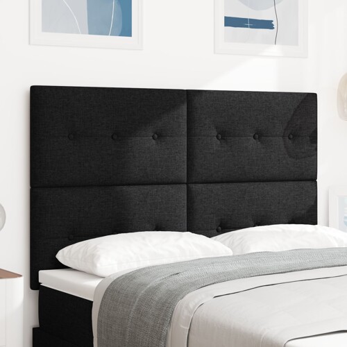 vidaXL LED Uzglavlje Crno 72 cm Materijal