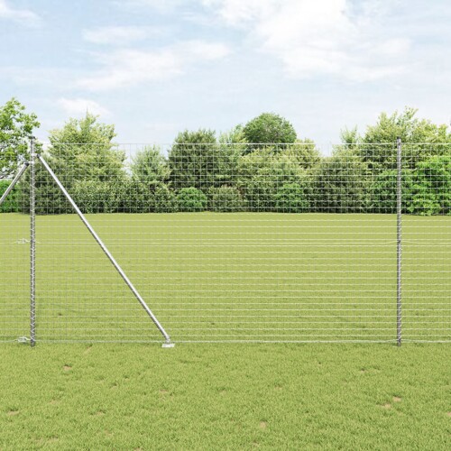 vidaXL Stupovi Ograde s Oštricom 26 kom Ø32 mm 180 cm Galvanizirano Čelik