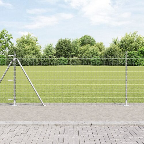 vidaXL Ograda Set od 26 Pocinčani čelik 3.2 x 3.2 x 110 cm Izdržljivo
