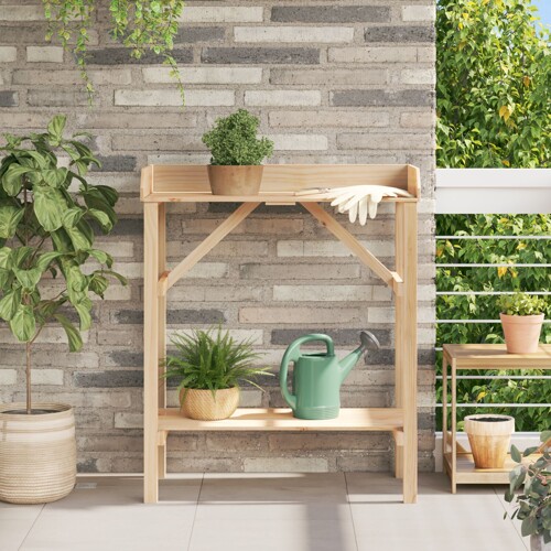 vidaXL Stolić za sadnju 75x40x90 cm od čvrstog drveta bor