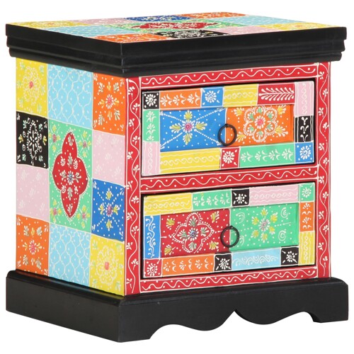 vidaXL Noćni ormarić 2 kom Multikolor 40x35x45 cm Iverica