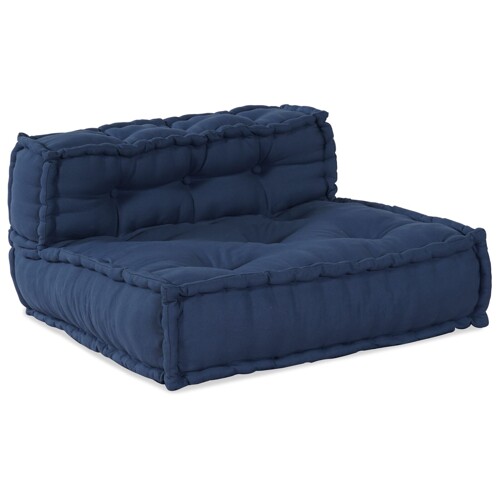 vidaXL Modularni Pouf Indigo 70x70x54 Tkanina