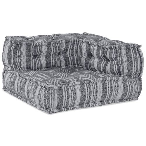 vidaXL Sivi Modularni Pouf 70x70x54 Tkanina