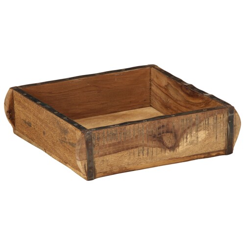 vidaXL Pladnjevi 4 kom 31x29x10 cm Čvrsto drvo od recikliranih materijala