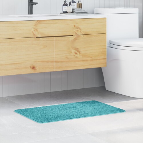 vidaXL Prostirka za kupatilo pravokutna tirkizna 50x80 cm od polipropilena pr...