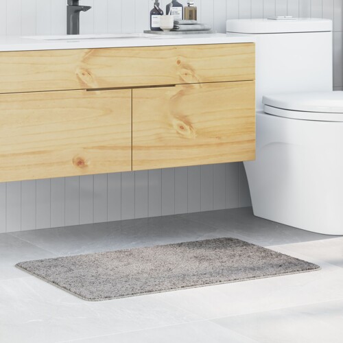 vidaXL prostirka za kupaonicu pravokutna siva 60x90 cm polipropilen protuklizna