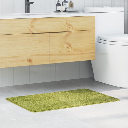 vidaXL Kupaonska prostirka pravokutna zelena 60x90 cm od polipropilena s prot...
