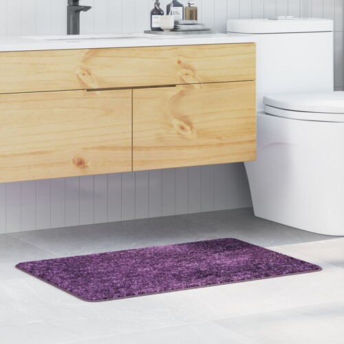 vidaXL Prostirač za kupaonicu pravokutni ljubičasti 60x90 cm od polipropile...