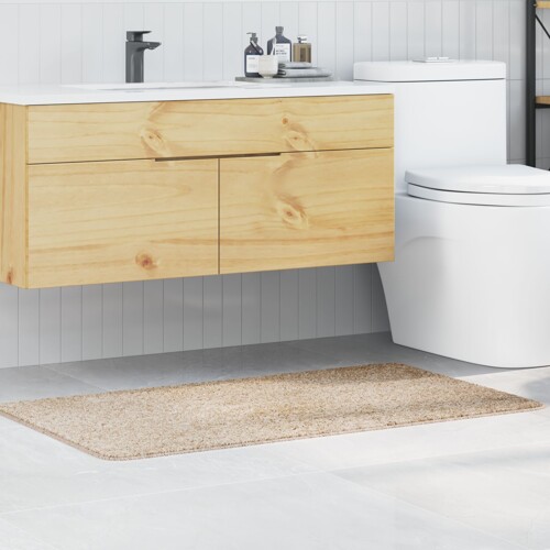 vidaXL Kupaonska prostirka pravokutna krem 70x120 cm polipropilen protuklizna