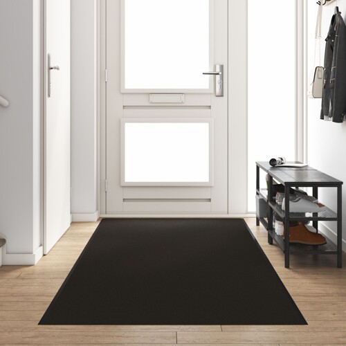vidaXL Otirač Rectangular Crni 120x350 cm