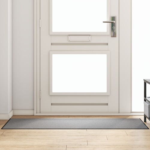 vidaXL Otirač Rectangular Sivi 60x180 cm