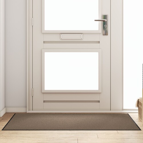 vidaXL Otirač Rectangular Bež 90x150 cm