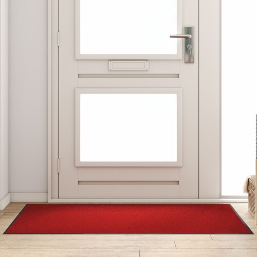 vidaXL Otirač Rectangular Red 90x150 cm