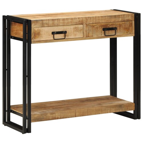 vidaXL Konzolni stol 90x33x75 cm Čvrsto grubo drvo manga