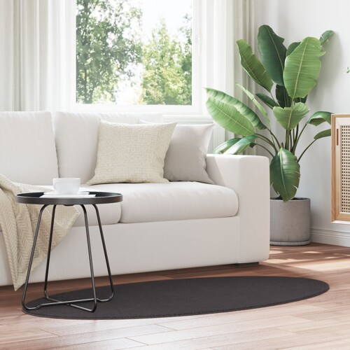 vidaXL Tepisi Antracitni Poliester 80 x 150 cm Protiv klizanja