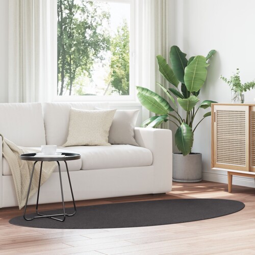vidaXL Tepisi Antracit Vuna 100 x 200 cm Dekorativni umetci