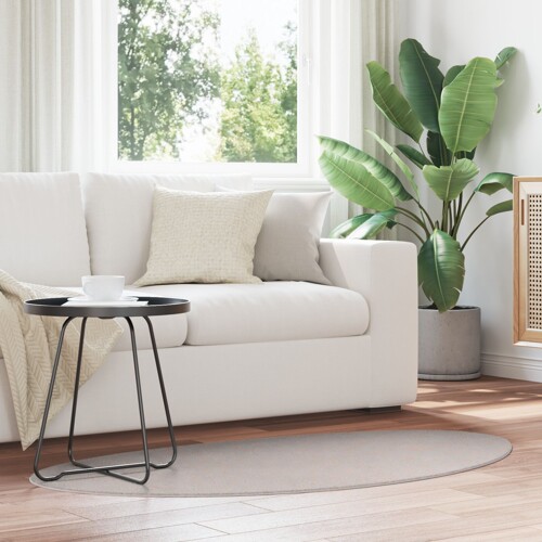vidaXL Tepisi Bež Poliester 80 x 150 cm Dekorativni umetci