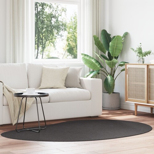 vidaXL Tepih Antracit 140x200 cm Poliester Protuklizni