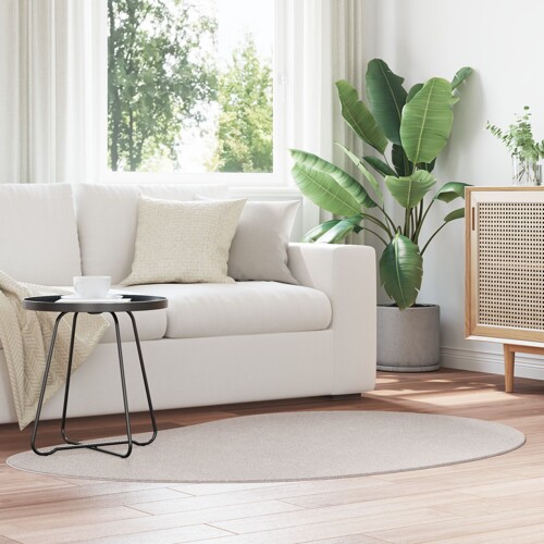 vidaXL Tepih Sand 120x170 cm Poliester Protuklizni