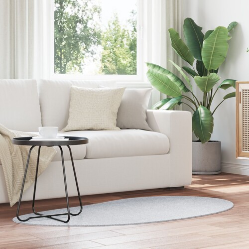 vidaXL Tepih Sivi 80x150 cm Poliesterski Protuklizni