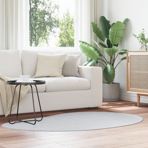 vidaXL Tepih Siva 120x170 cm Poliester Protivklizni