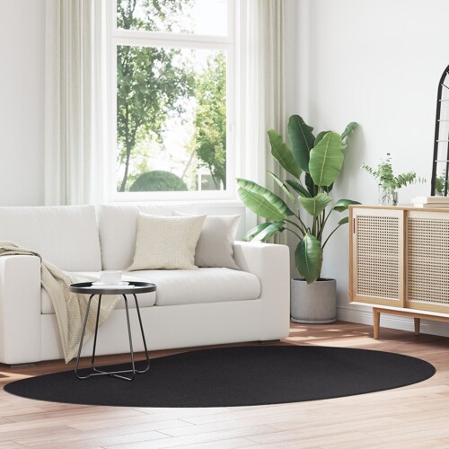 vidaXL Tepisi Crna Vuna 160 x 230 cm Ukrasni umetci Tepih Ostalo