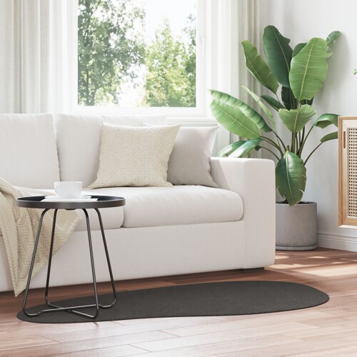 vidaXL Tepisi Antracit Poliester 80 x 150 cm Izdržljivo Akcentni Tepih