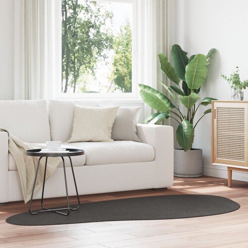 vidaXL Tepisi Antracit Poliester 100 x 200 cm Neklizeći