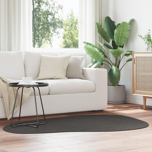 vidaXL Tepisi Antracit Polipropilen 120 x 170 cm Valoviti Suvremeni