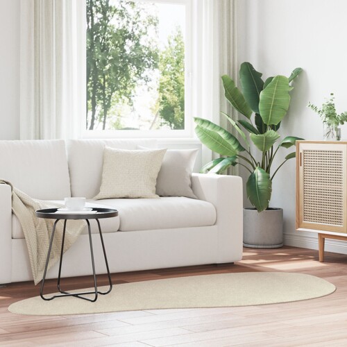 vidaXL Tepisi Bež Tekstil 100 x 200 cm Dekorativni umetci