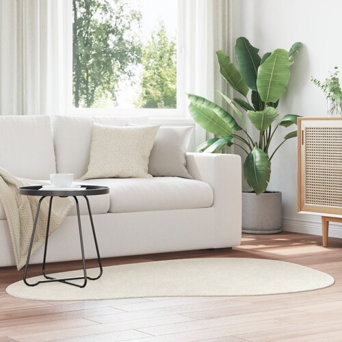vidaXL Tepisi Krem Poliester 120 x 170 cm Tepisi za prostore Ostalo