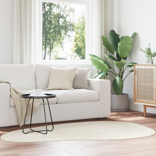 vidaXL Tepisi Krem Vuna 140 x 200 cm Ukrasni umetci Tepih Valoviti