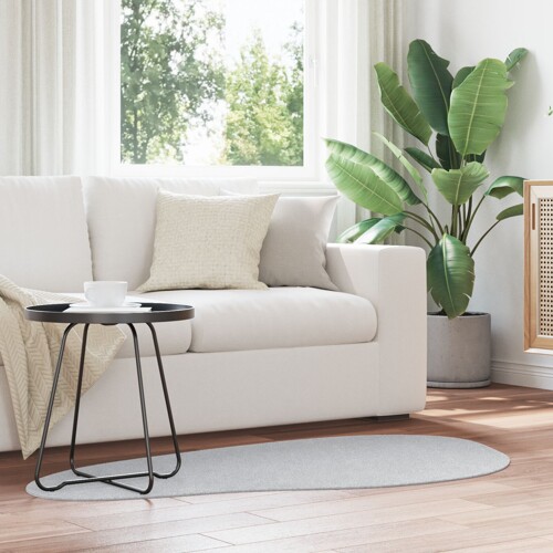 vidaXL Tepisi Sivi Poliester 80 x 150 cm Uzorak Akcentni tepisi