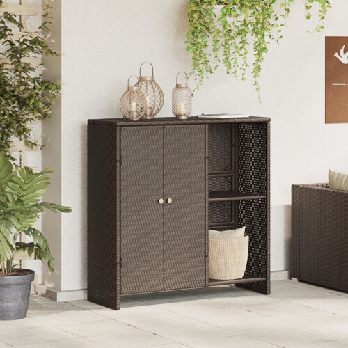 vidaXL Ormar smeđa 100x36x102 cm ratan