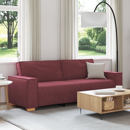 vidaXL Kauč za tri osobe Bordeaux 180 cm – Tkanina