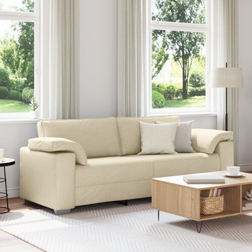 vidaXL trosjed krem 178 cm tkanina