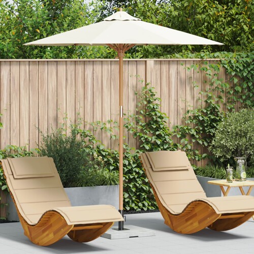 vidaXL Suncobran Krem Bijeli 217x230 cm od Bambusa