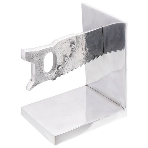vidaXL Držači knjiga 2 kom Srebrna 11x14x17,5 cm Aluminij Saw