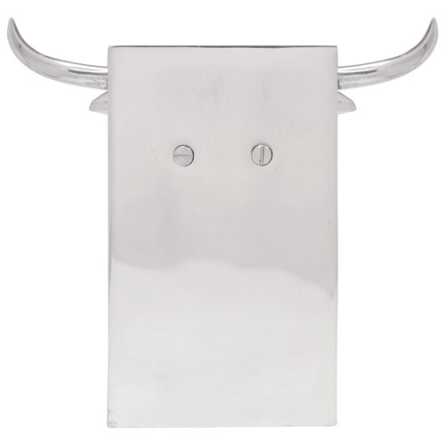 vidaXL Držači za knjige 2 kom Srebrna 21,5x15,5x20 cm Aluminij Bull