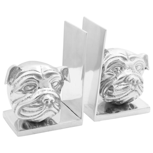 vidaXL Držači za knjige 2 kom Srebrni 8x12x16,5 cm Aluminij