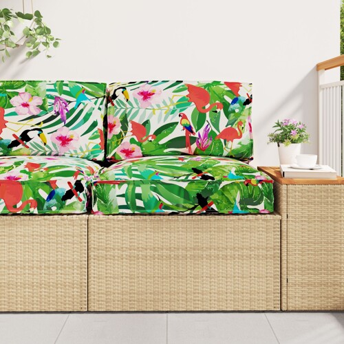 vidaXL Jastučić za palete za sjedenje Tropska džungla 70x70x12 cm Oxford t...