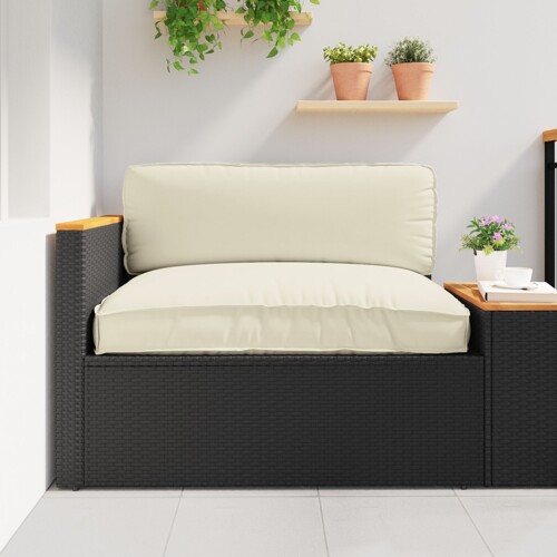 vidaXL vanjski jastučić Krem Poliester 120 x 12 x 80 cm