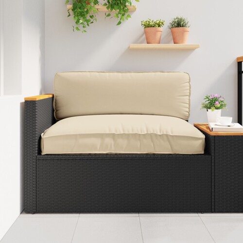 vidaXL Vanjski Jastučić Bež Pamuk 120 x 12 x 80 cm Uklonjive Navlake