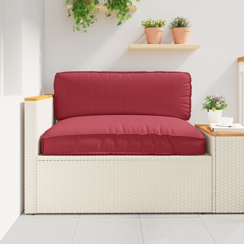 vidaXL Jastučić za otvorene prostore Bordo Poliester 120 x 12 x 80 cm