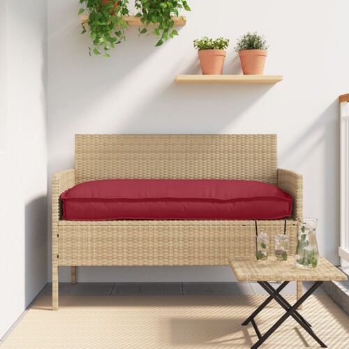 vidaXL Jastučić za vanjsku upotrebu Vino crvena Poliester 100 x 40 x 8 cm